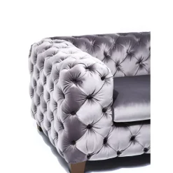 Sessel-KARE Design Sessel Desire Silbergrau