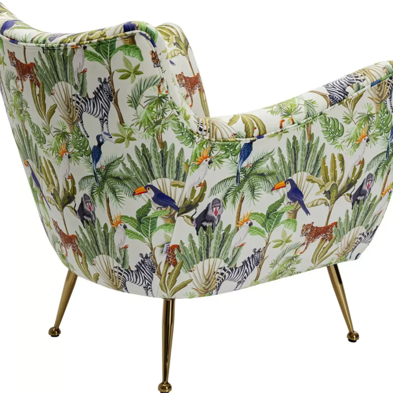 Sessel-KARE Design Sessel Goldfinger Tropical