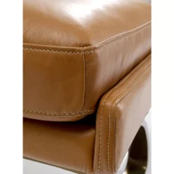 Sessel-KARE Design Sessel Mit Hocker Breno Braun