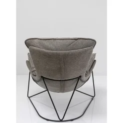 Sessel-KARE Design Sessel Mit Hocker Snuggle Grau (2/Tlg)