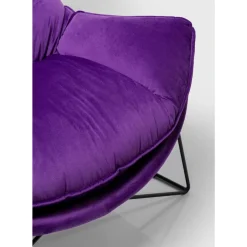 Sessel-KARE Design Sessel Mit Hocker Snuggle Lila (2/Tlg)