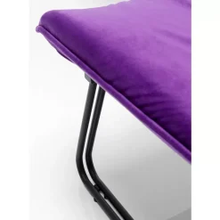 Sessel-KARE Design Sessel Mit Hocker Snuggle Lila (2/Tlg)
