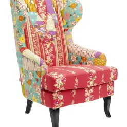 Sessel-KARE Design Sessel Patchwork Red