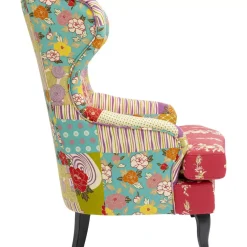 Sessel-KARE Design Sessel Patchwork Red