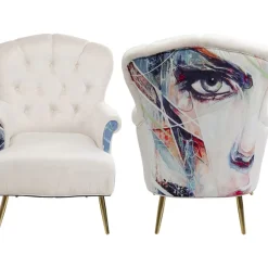 Sessel-KARE Design Sessel Portrait Creme