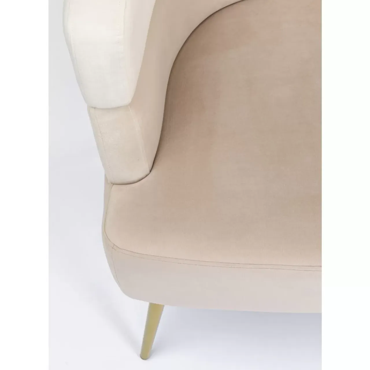 Sessel-KARE Design Sessel Sandwich Creme