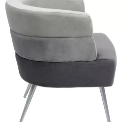Sessel-KARE Design Sessel Sandwich Grau