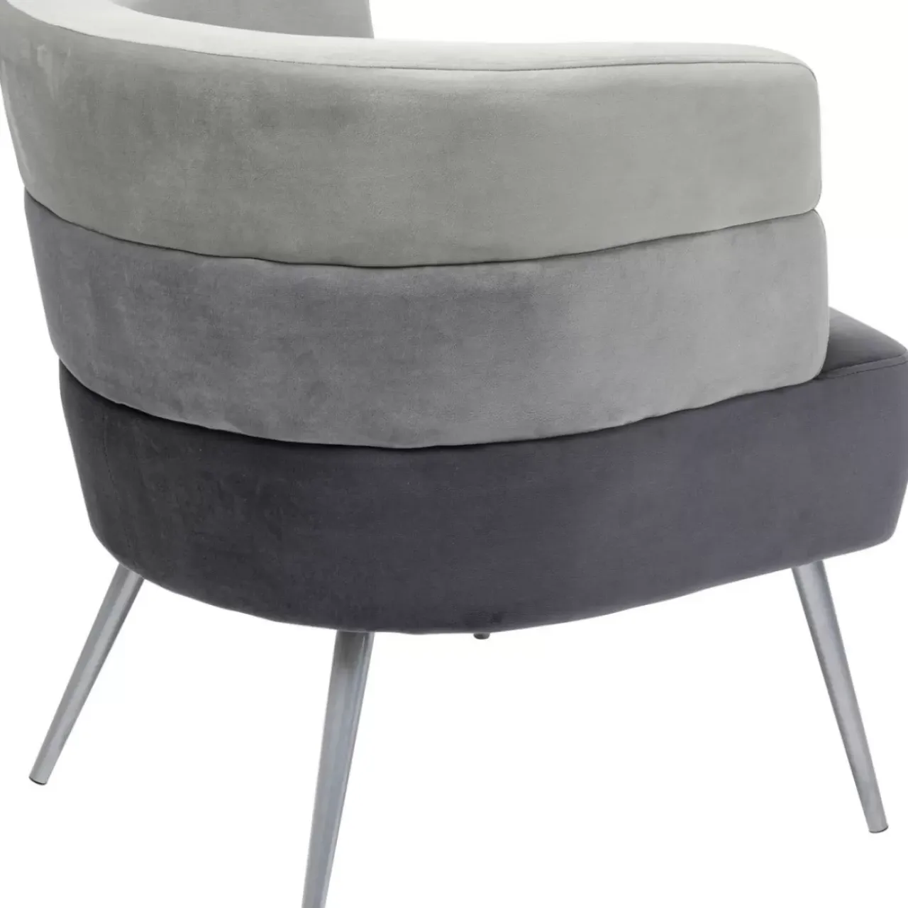 Sessel-KARE Design Sessel Sandwich Grau