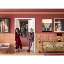 Sessel-KARE Design Sessel Sandwich Rose