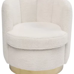 Sessel-KARE Design Sessel Silhouette Fur Weiss