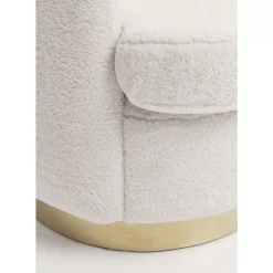 Sessel-KARE Design Sessel Silhouette Fur Weiss