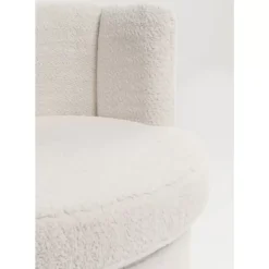 Sessel-KARE Design Sessel Silhouette Fur Weiss