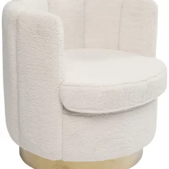 Sessel-KARE Design Sessel Silhouette Fur Weiss