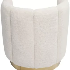 Sessel-KARE Design Sessel Silhouette Fur Weiss