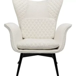 Sessel-KARE Design Sessel Tudor Boucle Creme