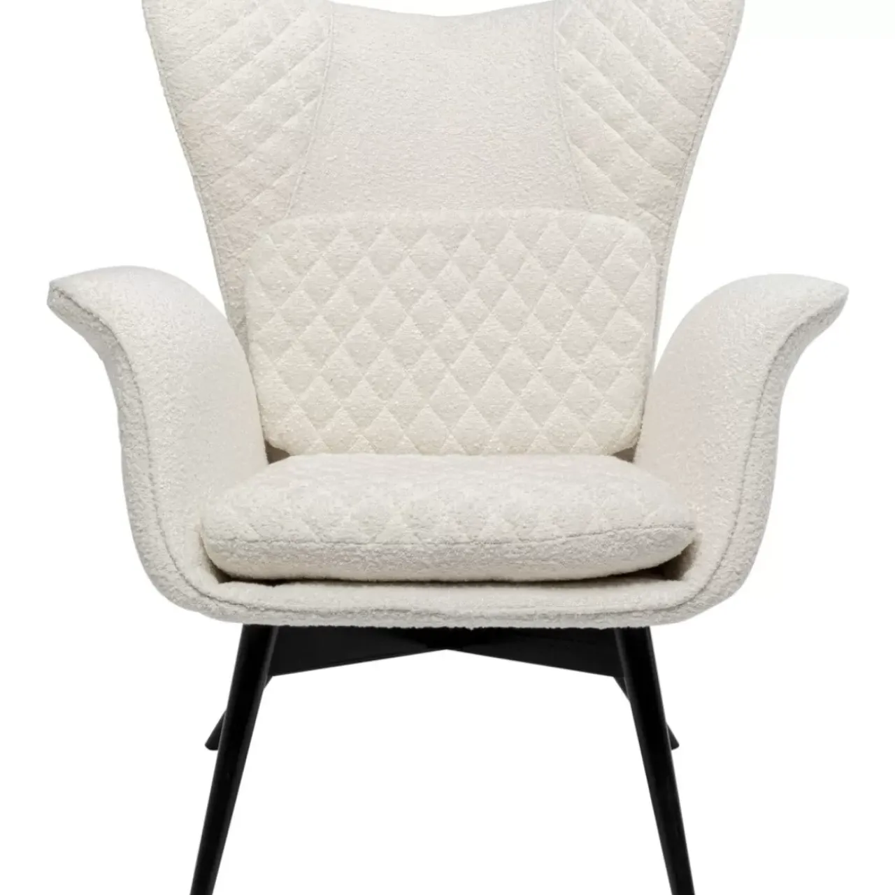 Sessel-KARE Design Sessel Tudor Boucle Creme