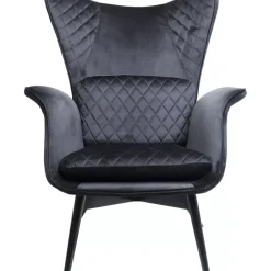 Sessel-KARE Design Sessel Tudor Velvet Schwarz