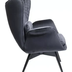 Sessel-KARE Design Sessel Tudor Velvet Schwarz