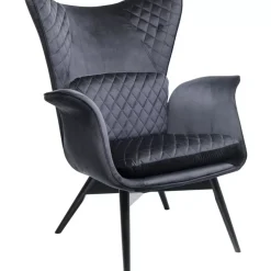 Sessel-KARE Design Sessel Tudor Velvet Schwarz