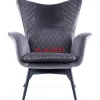Sessel-KARE Design Sessel Tudor Velvet Silbergrau