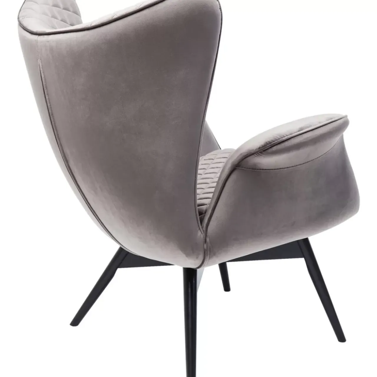 Sessel-KARE Design Sessel Tudor Velvet Silbergrau