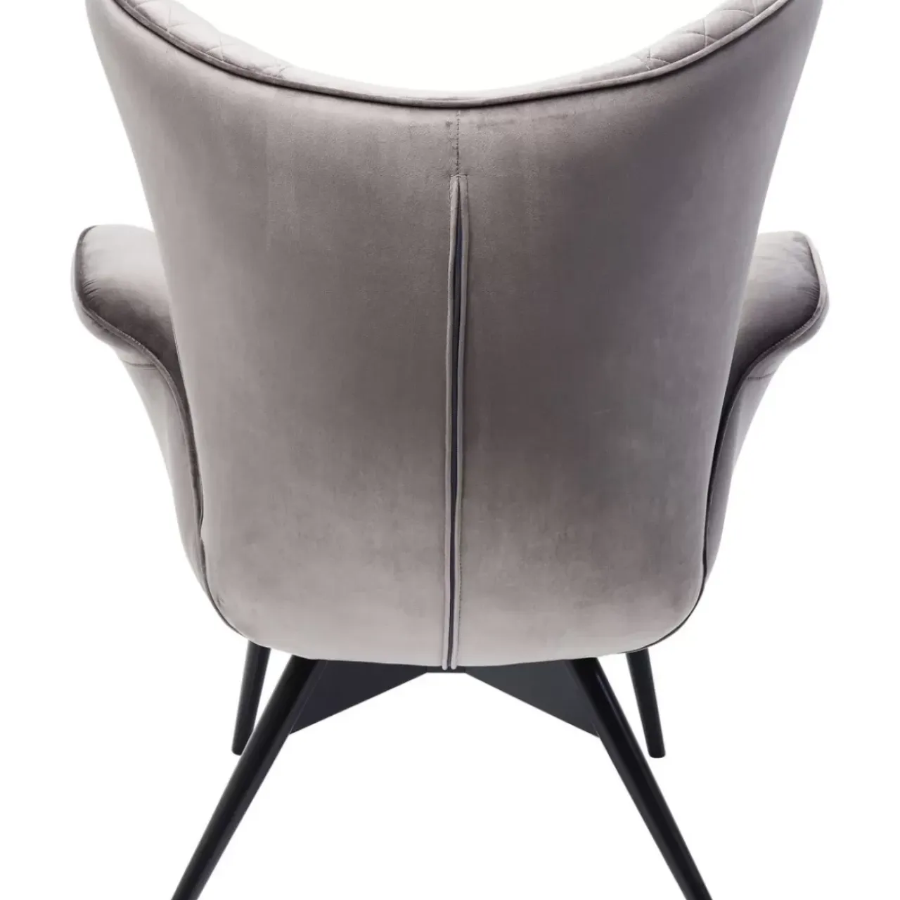 Sessel-KARE Design Sessel Tudor Velvet Silbergrau