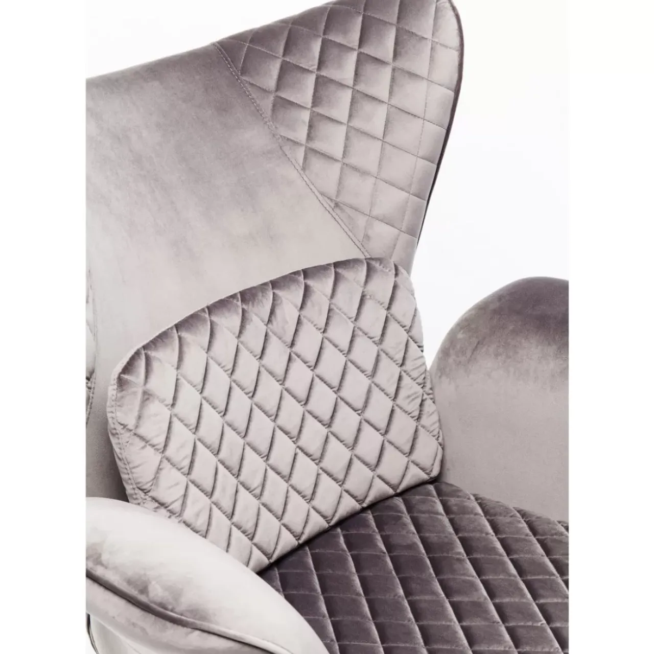 Sessel-KARE Design Sessel Tudor Velvet Silbergrau
