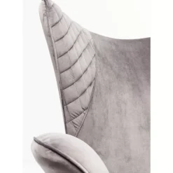 Sessel-KARE Design Sessel Tudor Velvet Silbergrau
