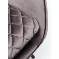 Sessel-KARE Design Sessel Tudor Velvet Silbergrau