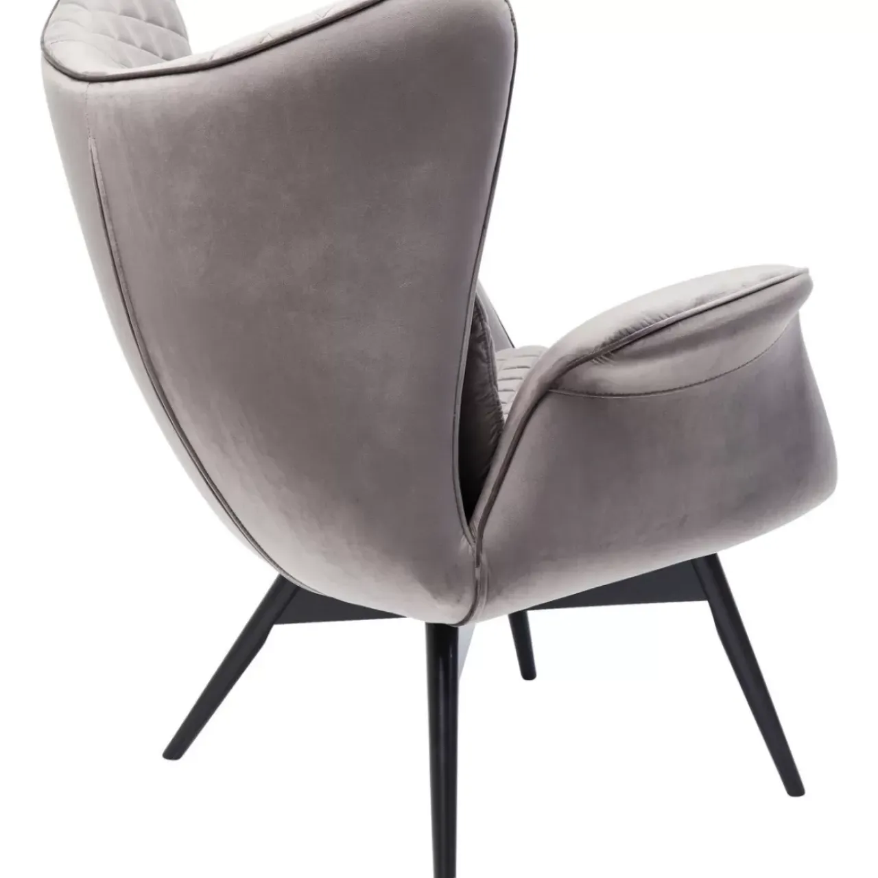 Sessel-KARE Design Sessel Tudor Velvet Silbergrau