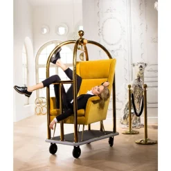 Sessel-KARE Design Sessel Vegas Forever Gelb