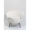 Sessel-KARE Design Sessel Water Lily Black Beige