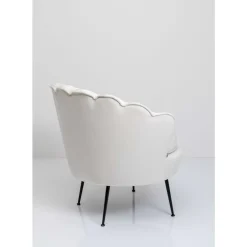 Sessel-KARE Design Sessel Water Lily Black Beige