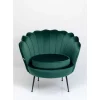 Sessel-KARE Design Sessel Water Lily Black Dunkelgrun