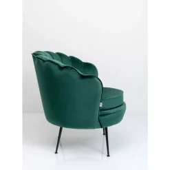 Sessel-KARE Design Sessel Water Lily Black Dunkelgrun