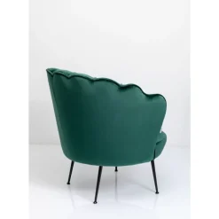 Sessel-KARE Design Sessel Water Lily Black Dunkelgrun