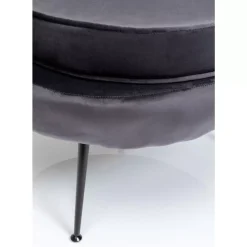 Sessel-KARE Design Sessel Water Lily Black Grau