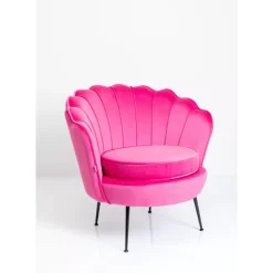 Sessel-KARE Design Sessel Water Lily Black Pink