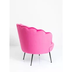 Sessel-KARE Design Sessel Water Lily Black Pink