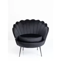 Sessel-KARE Design Sessel Water Lily Black Schwarz