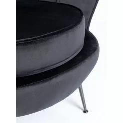 Sessel-KARE Design Sessel Water Lily Black Schwarz