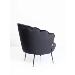 Sessel-KARE Design Sessel Water Lily Black Schwarz
