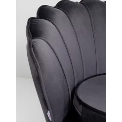 Sessel-KARE Design Sessel Water Lily Chrom Grau