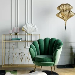 Sessel-KARE Design Sessel Water Lily Dunkel Grun