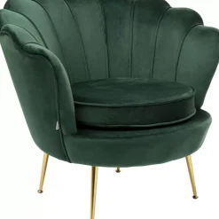 Sessel-KARE Design Sessel Water Lily Dunkel Grun