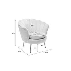 Sessel-KARE Design Sessel Water Lily Gelb