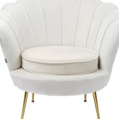 Sessel-KARE Design Sessel Water Lily Gold Beige