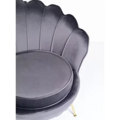Sessel-KARE Design Sessel Water Lily Gold Grau