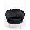 Sessel-KARE Design Sessel Water Lily Gold Schwarz