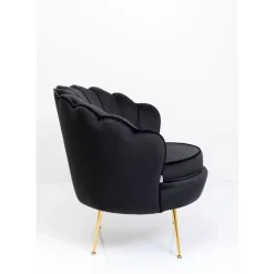 Sessel-KARE Design Sessel Water Lily Gold Schwarz